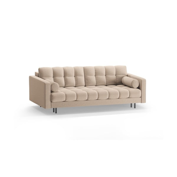 Bež sklopiva/s prostorom za odlaganje sofa 222 cm Bali – Cosmopolitan Design-image-3