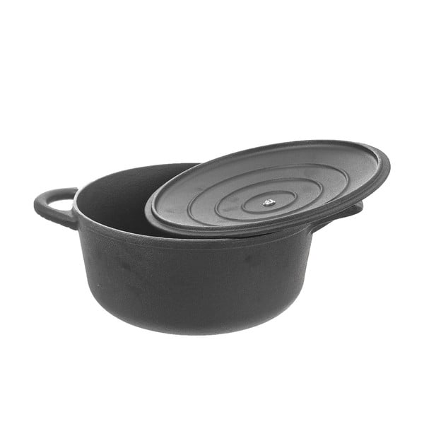 Lonac od lijevanog željeza s poklopcem prikladni za indukcijsko kuhalo 4 l LITINA – Orion-image-4