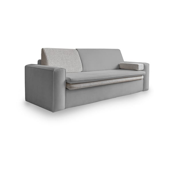 Svijetlo siva sklopiva sofa 237 cm Wilson – Miuform