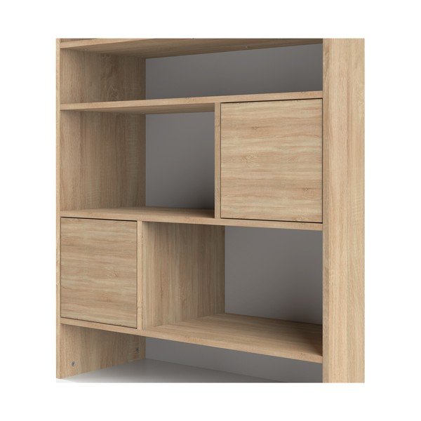 Bijeli regal u dekoru hrasta 90x180 cm Horizon - TemaHome -image-1