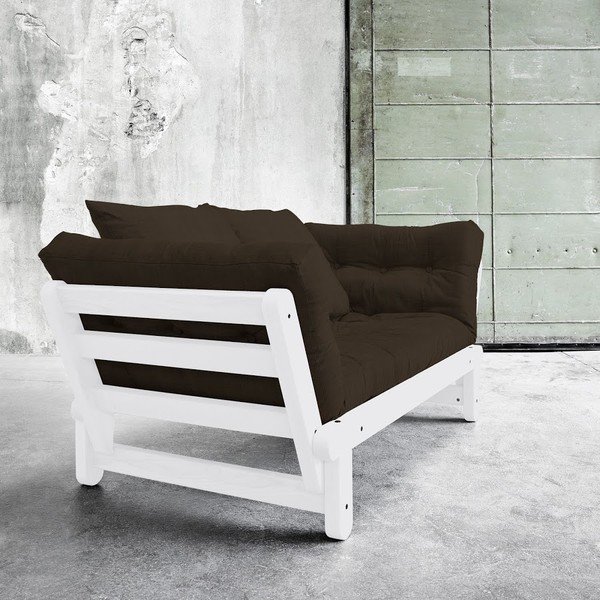 Sofa na razvlačenje Karup Beat White / Choco Brown-image-1