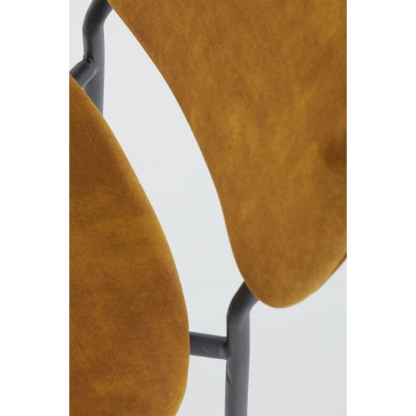 Baršunasta barska stolica u boji senfa 92 cm Emma - Light & Living-image-1