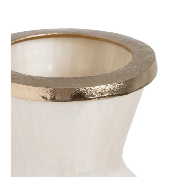 Bijela staklena visoka vaza (visina 57 cm) Linea – Ixia-image-1