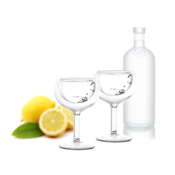 Set od 2 čaše s dvostrukom stijenkom Vialli Design Vodka, 30 ml-image-1