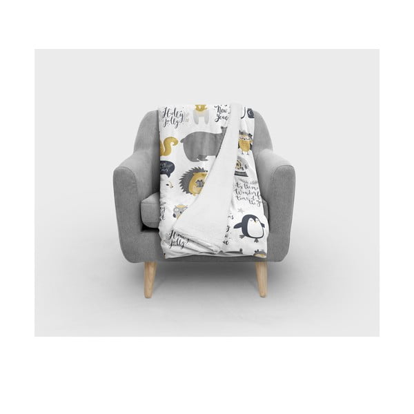 Bijeli dječji pokrivač 120x180 cm - Oyo home-image-1