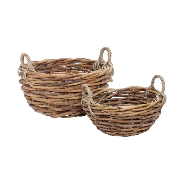 Set od dvije košare od ratana, ovalne