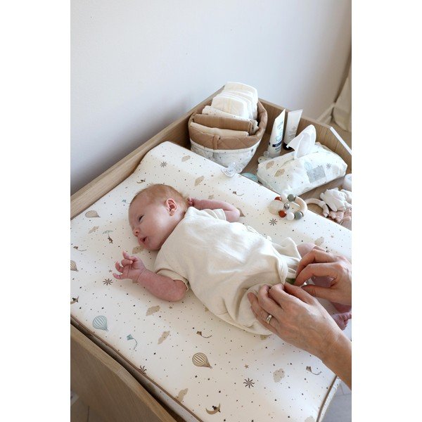 Ružičaste/krem tekstilne dječje kutije za pohranu u setu 2 kom ø 24x17 cm Bows – Cam Cam Copenhagen-image-1