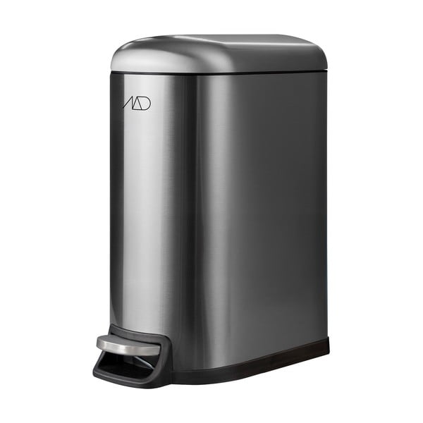 Kanta za smeće od nehrđajućeg čelika s pedalom u srebrnoj boji 10 l Wather – Mette Ditmer Denmark