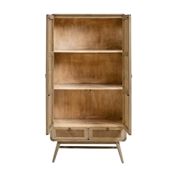 Ormar od masivne indijske lipe u prirodnoj boji 90x175 cm Nalu – Kave Home-image-3