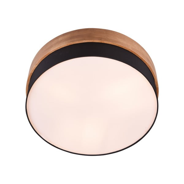 Crna/u prirodnoj boji stropna svjetiljka s tekstilnim sjenilom Seasons – Trio-image-3