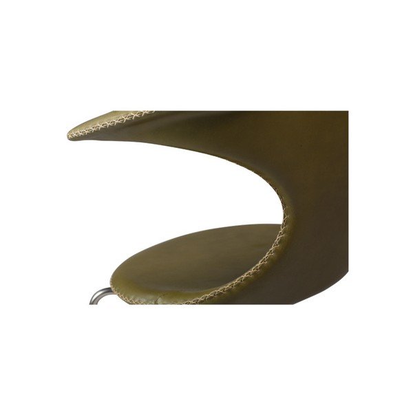 Zelena kožna stolica DAN-FORM Denmark Flair-image-1