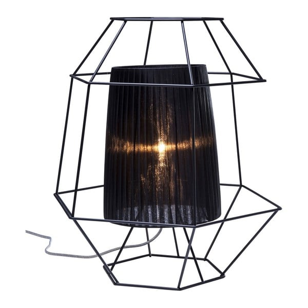 Crna stolna lampa Kare Design Wire