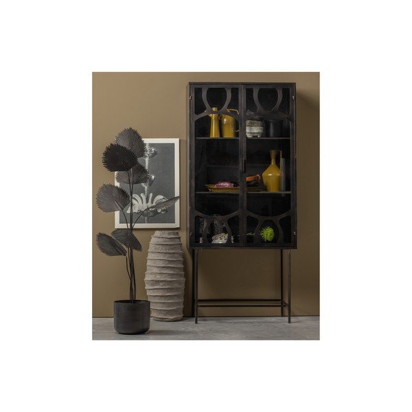 Antracitno siva metalna vitrina 81x181 cm Gracious – BePureHome-image-1