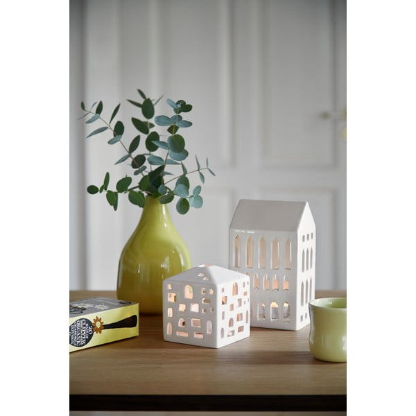 Bijeli keramički svijećnjak Kähler Design Urbania Lighthouse Church-image-4