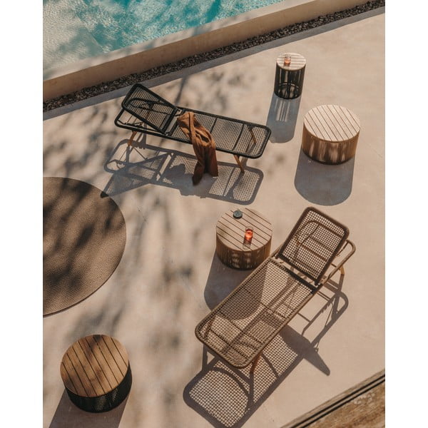 Okrugli vrtni stol s pločom stola od bagrema ø 60 cm Dandara – Kave Home-image-3