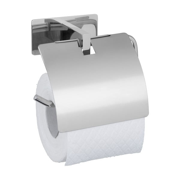Samoljepljiv držač toaletnog papira od nehrđajućeg čelika u sjajno srebrnoj boji Genova – Wenko-image-3