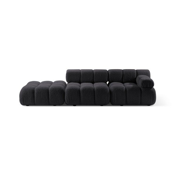 Antracitno siva sofa od bouclé tkanine 288 cm Bellis – Micadoni 