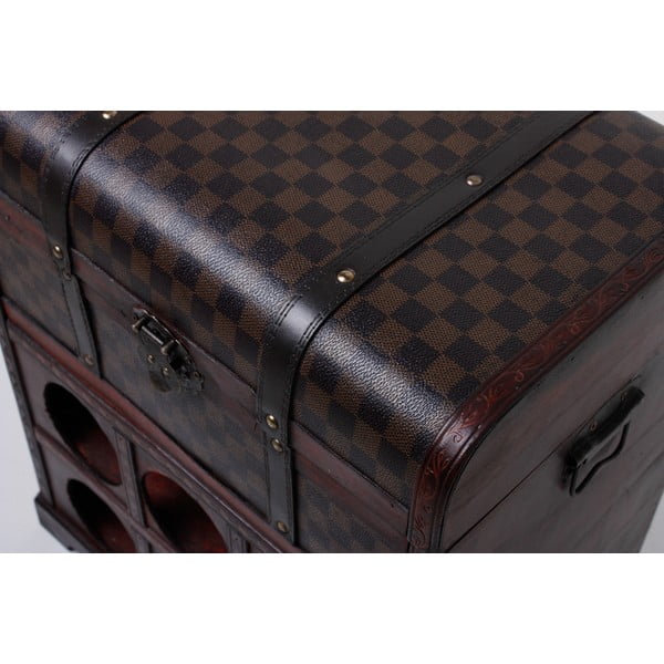 Smeđa vitrina za vino broj boca 6 kom, 41x48 cm – Deco Pleasure-image-1