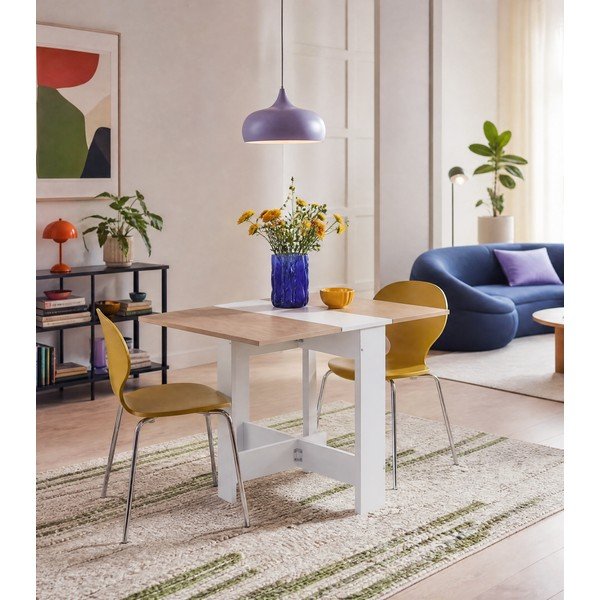 Proširiv blagovaonski stol s pločom stola u dekoru hrasta 76x28 cm Papillon – TemaHome-image-3