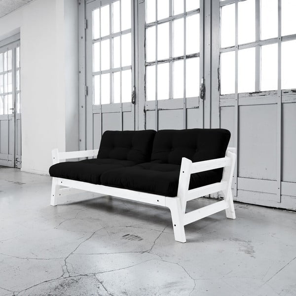 Sofa na razvlačenje Karup Step White / Black