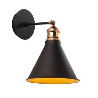 Crna zidna lampa ø 20 cm Berceste – Opviq lights