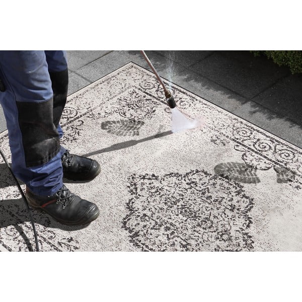 Crno-krem vanjski tepih NORTHRUGS Cebu, 160 x 230 cm-image-3