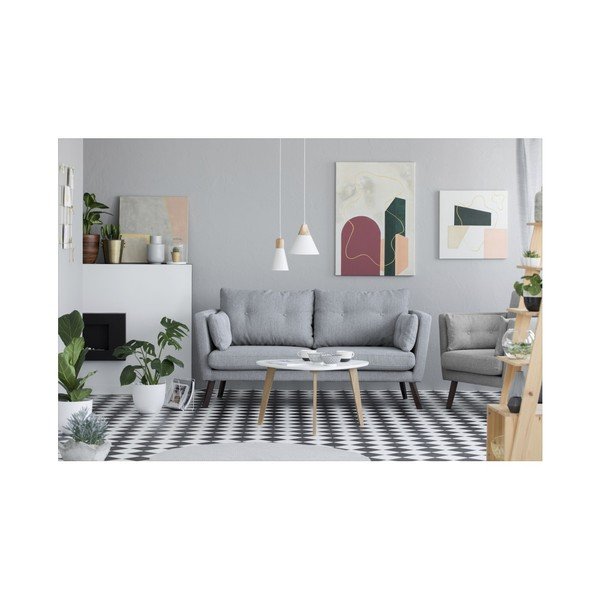 Svijetlo siva trosjeda kauč Mazzini Sofas Elena-image-1