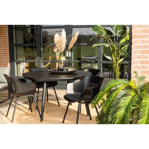 Crni vrtni stol Hartman Sophie, ø 128 cm-image-4