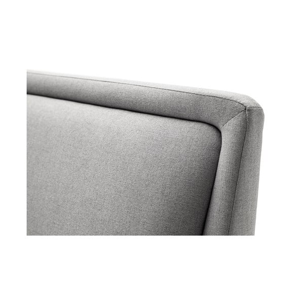 Svijetlo sivi tapecirani bračni krevet bez podnice 160x200 cm Frieda – Meise Möbel-image-1