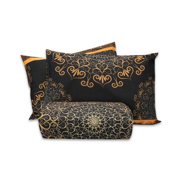 Set prošiveni prekrivač i 2 jastučnice Eponj Home Şehri-Ala Gold, 200 x 220 cm-image-2