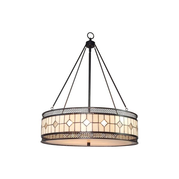 Metalna viseća svjetiljka sa staklenim sjenilom ø 60 cm Waldorf – Premier Housewares-image-1