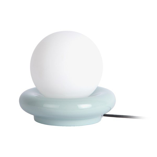 Svijetlo plava stolna lampa keramička (visina 19 cm) Catania Ring – Leitmotiv