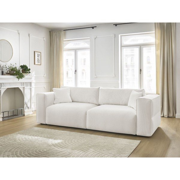 Bijela sklopiva/s prostorom za odlaganje sofa 265 cm Ezechiel – Bobochic Paris-image-1