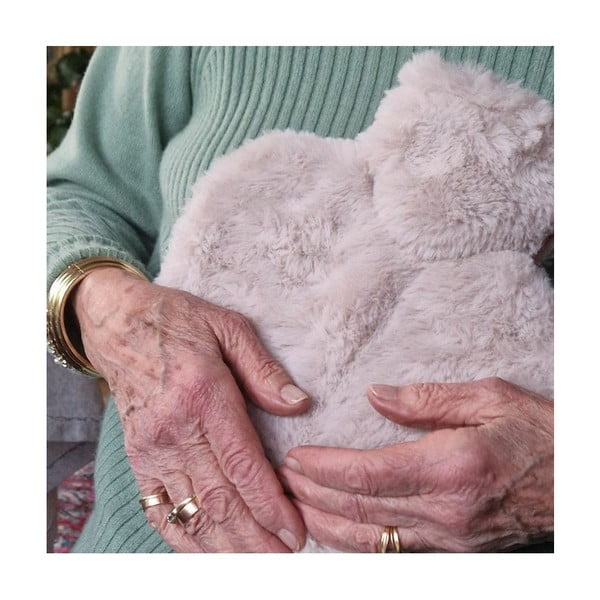 Svijetlo sivi termofor od mikropliša 1 l – Hugo Frosch-image-1