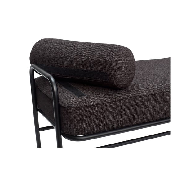 Smeđa ležaljka s Hübsch Pipe jastukom-image-2