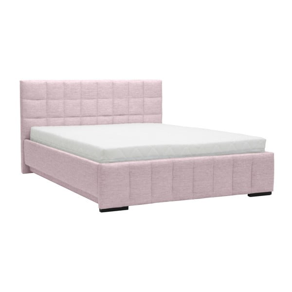 Svijetlo ružičasti bračni krevet Mazzini Beds Dream, 160 x 200 cm