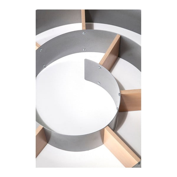 Siva zidna polica za knjige Kare Design Snail-image-4