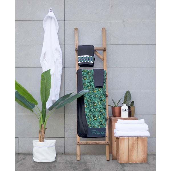 Set od 3 ručnika Madre Selva Peacock-image-1