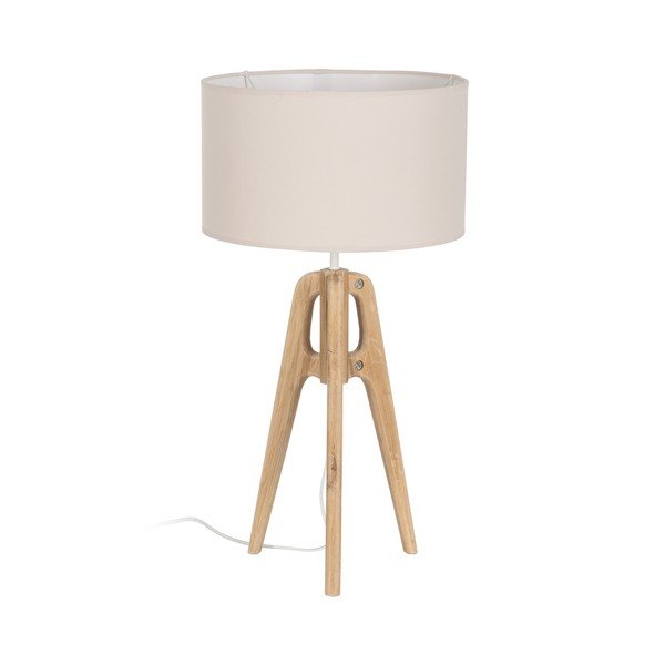 Krem stolna lampa s tekstilnim sjenilom (visina 67 cm) – Ixia