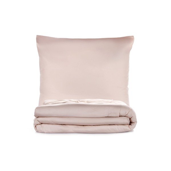 Bež posteljina za bračni krevet/za produženi krevet od pamučnog satena 240x220 cm Elegant – Mijolnir