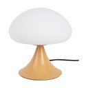 Oker žuta metalna stolna lampa sa staklenim sjenilom (visina 21 cm) Hongo – Leitmotiv