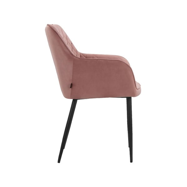 Svijetlo ružičaste podstavljene blagovaonske stolice u setu 2 kom Elvira – Støraa-image-3