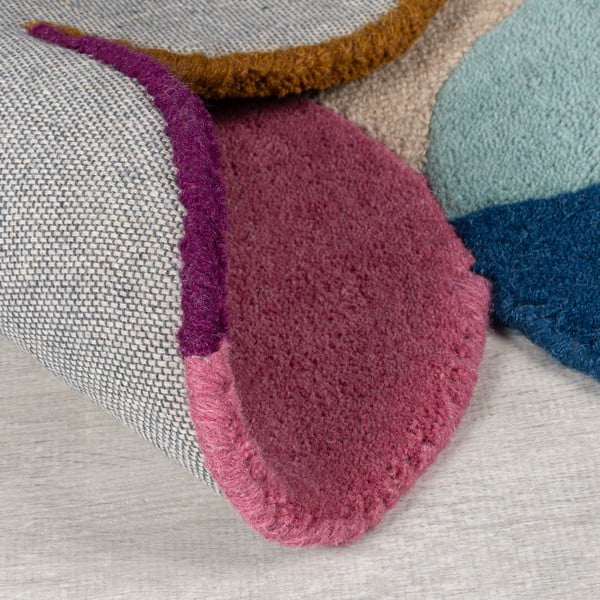 Bež ručno rađen vunen tepih 120x170 cm Mia Textured Scallop – Flair Rugs-image-4