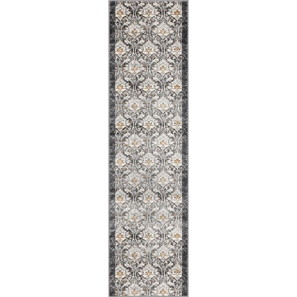 Tamno siva/boje slonovače staza 80x300 cm Soft Viskan – FD