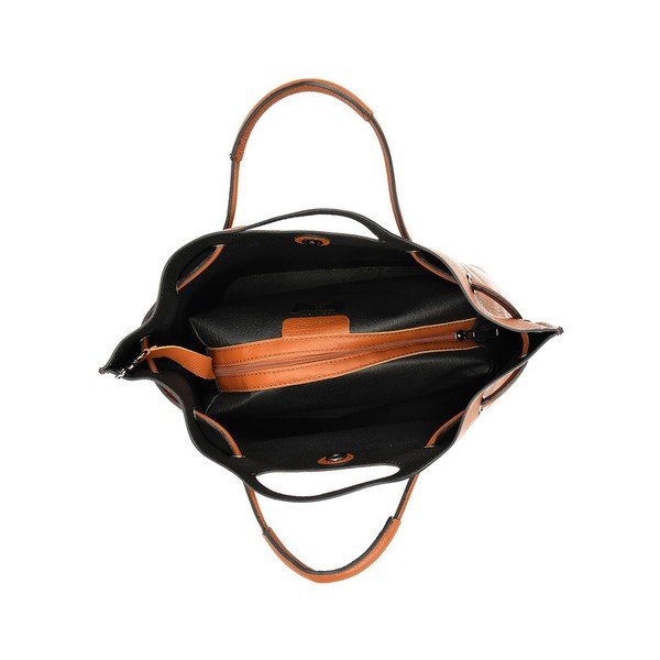Smeđa kožna torbica Mangotti Donatella-image-1