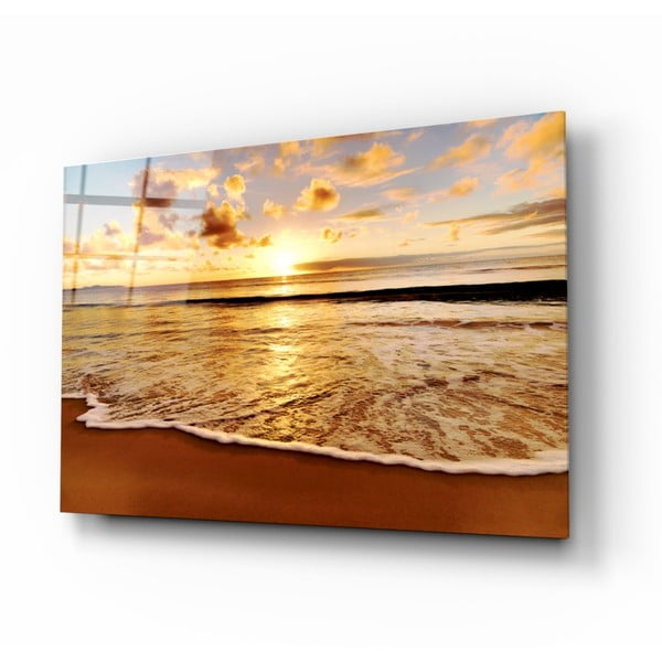 Staklena slika insigne zalaska sunca, 110 x 70 cm