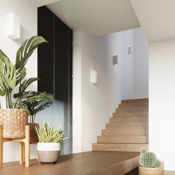 Bijela zidna lampa Remo – Sollux-image-4