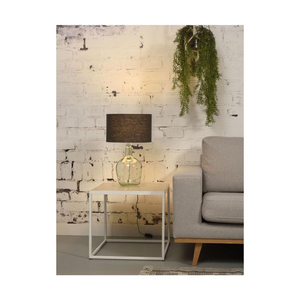 Stolna lampa s tamnoplavim sjenilom i konstrukcijom od recikliranog stakla Good &amp; Mojo Murano, ⌀ 30 cm-image-1