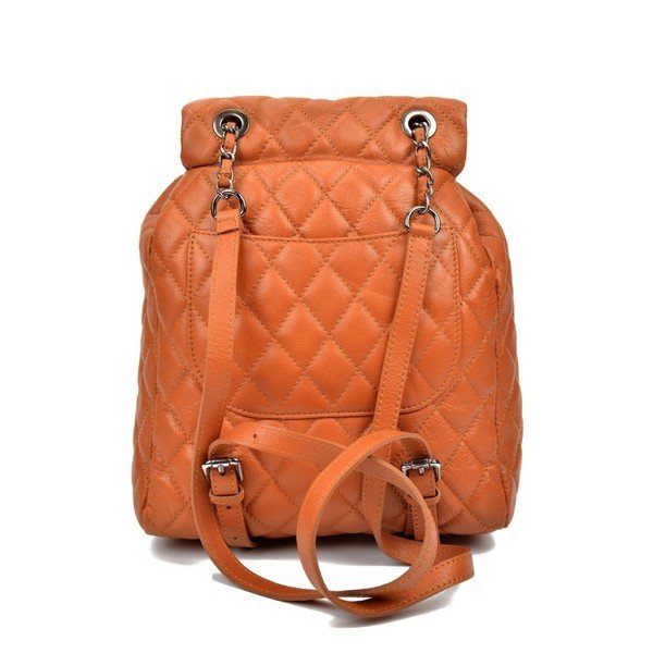 Konjak smeđi kožni ruksak Anna Luchini Lucy-image-4