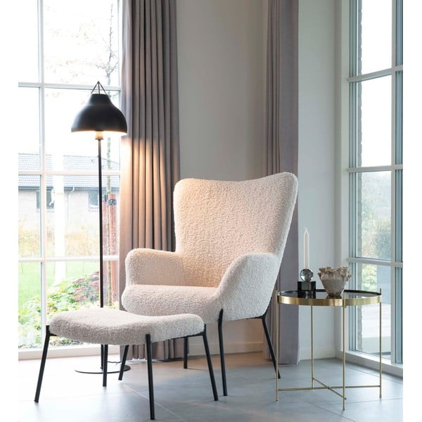 Okrugli stolić zlatne boje ø 48 cm Venezia - House Nordic-image-1